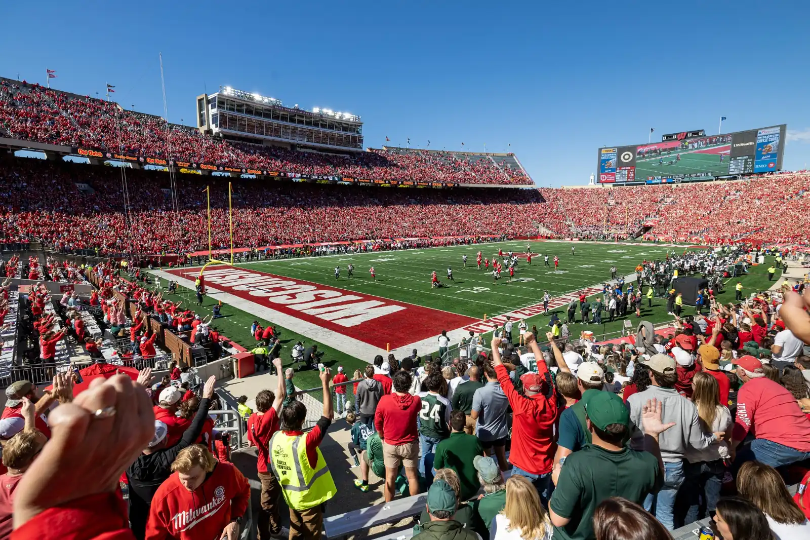 Wisconsin hosts Michigan State at Camp Randall on October 3, 2026.